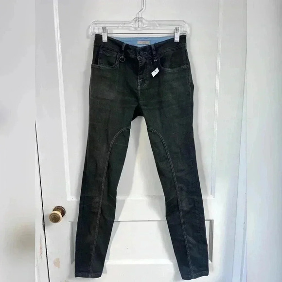 Burberry Brit Pilton Sz 26 Skinny Leg Black Jeans Designer Size 27 - Picture 1 of 4